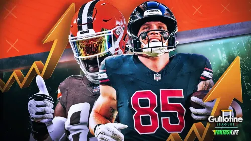 Tight Ends To Upgrade In Guillotine Leagues: Brock Bowers, Trey McBride, And More